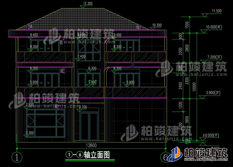 正立面图